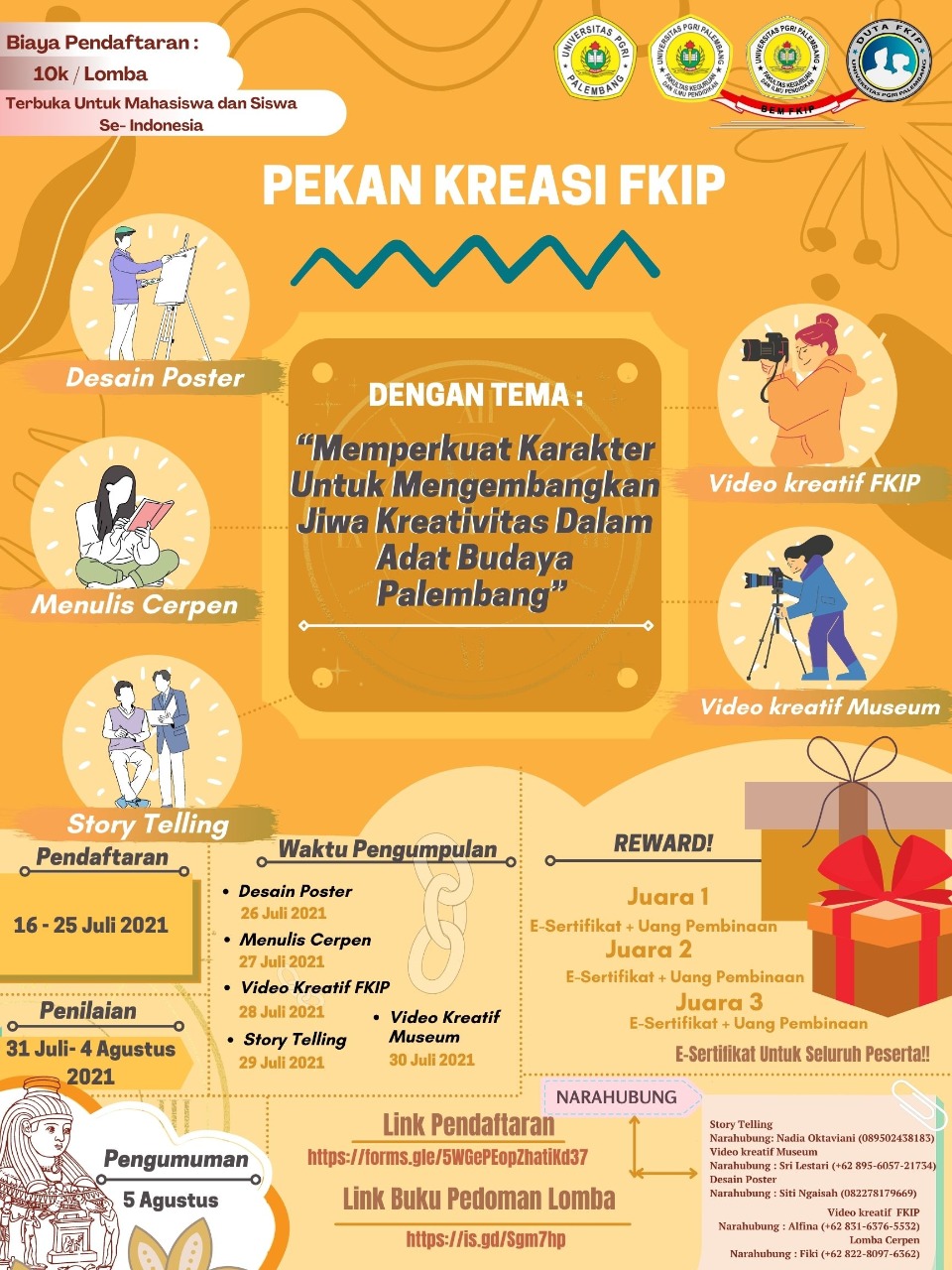 Pekan Kreasi Mahasiswa FKIP PGRI Palembang 2021