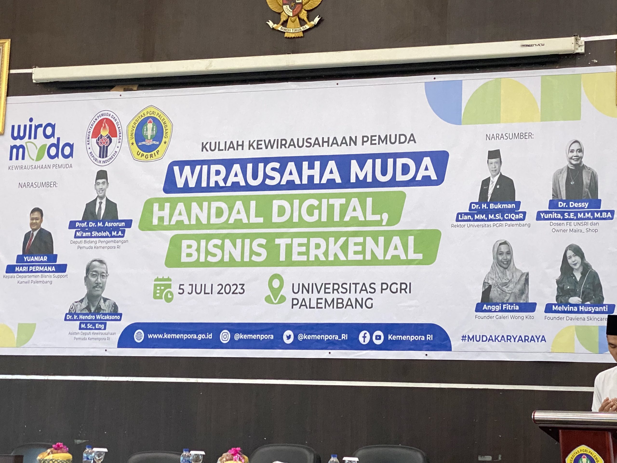 Kemenpora RI dan Universitas PGRI Palembang Mendorong Wirausaha Muda Berbasis Digital